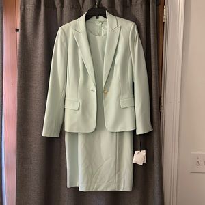 Calvin Klein Mint Green Dress Suit